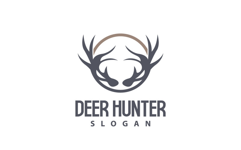 Deer Logo Deer Hunter Forest Animal V21 Logo Template