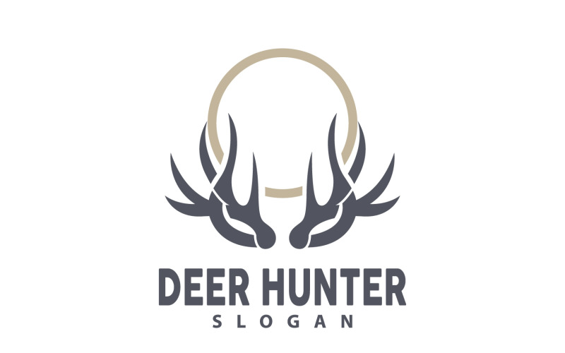 Deer Logo Deer Hunter Forest Animal V26 Logo Template