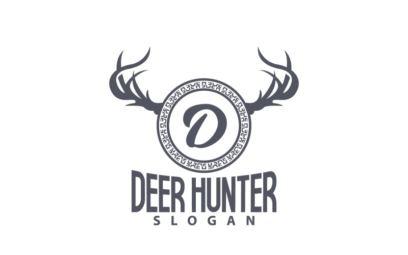 Deer Logo Deer Hunter Forest Animal V27 Logo Template