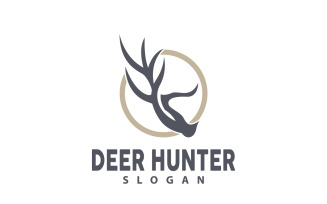 Deer Logo Deer Hunter Forest Animal V28