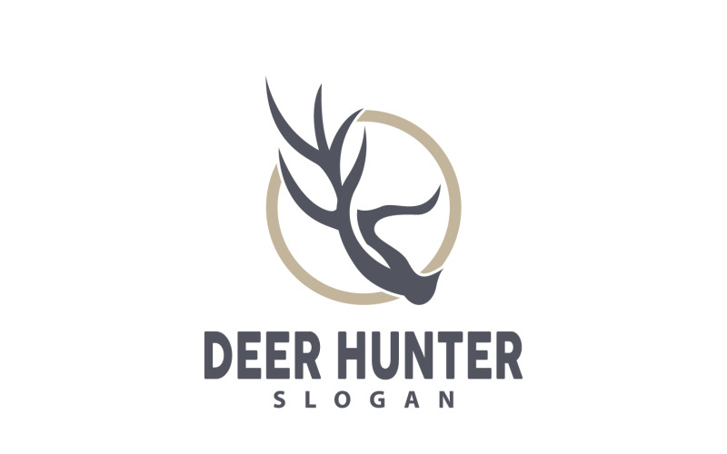 Deer Logo Deer Hunter Forest Animal V28 Logo Template