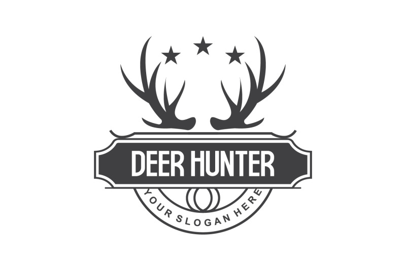 Deer Logo Deer Hunter Forest Animal V31 Logo Template