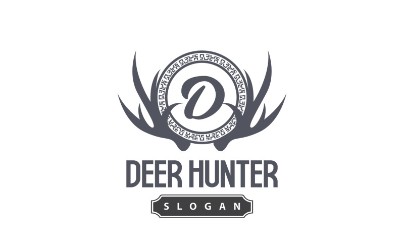 Deer Logo Deer Hunter Forest Animal V33 Logo Template