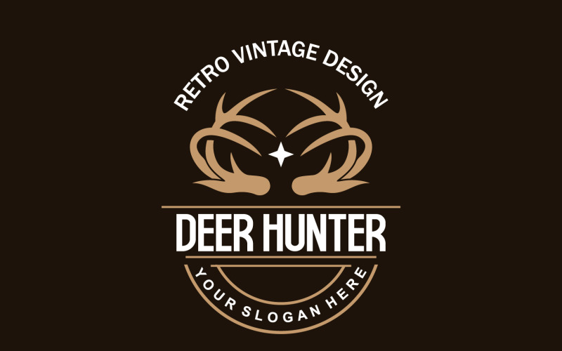 Deer Logo Deer Hunter Forest Animal V35 Logo Template