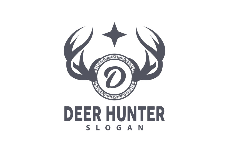 Deer Logo Deer Hunter Forest Animal V37 Logo Template
