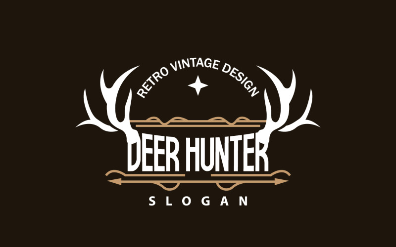 Deer Logo Deer Hunter Forest Animal V38 Logo Template
