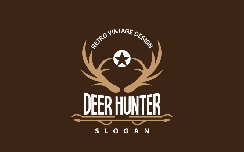 Deer Logo Deer Hunter Forest Animal V39 Logo Template