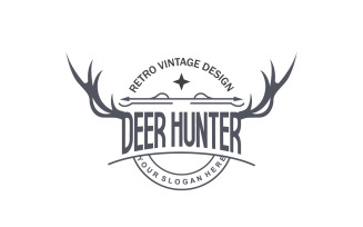 Deer Logo Deer Hunter Forest Animal V40