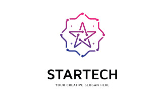 Star Tech Logo Design Template