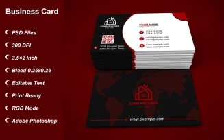 Visiting Card - Business Card - E-card Template with Customizable Designs - 428