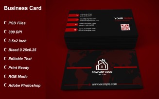 Visiting Card - Business Card - E-card Template with Customizable Designs - 429