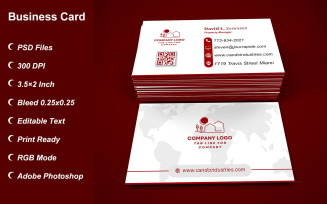 Visiting Card - Business Card - E-card Template with Customizable Designs - 431