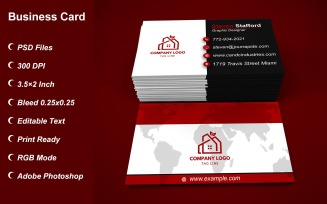 Visiting Card - Business Card - E-card Template with Customizable Designs - 433