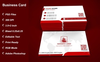 Visiting Card - Business Card - E-card Template with Customizable Designs - 434