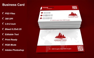 Visiting Card - Business Card - E-card Template with Customizable Designs - 435