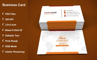 Business Card Template - E-card Template with Customizable Designs - 441