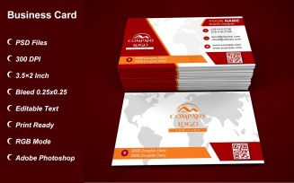 Business Card Template - E-card Template with Customizable Designs - 449