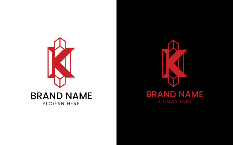 Letter K building logo-08-297 Logo Template