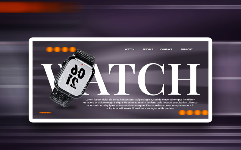 Smart watch promotional social media PSD design template Social Media