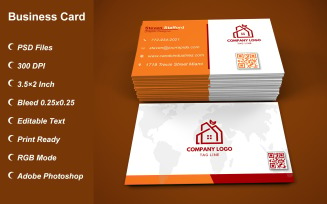 Visiting Card - Business Card - E-card Template with Customizable Designs - 438