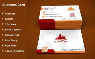 Visiting Card - Business Card - E-card Template with Customizable Designs - 439