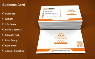 Visiting Card - Business Card - E-card Template with Customizable Designs - 440