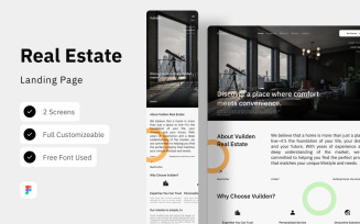 Vuilden - Real Estate Landing Page