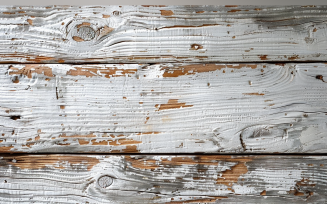 Autumn composition Top view of an empty rustic wooden Table 06