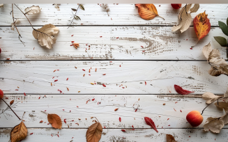 Festive autumn decor berries leaves eucalyptus branches 33