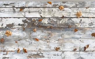 Festive autumn decor leaves White Rustic Wooden Table. 42