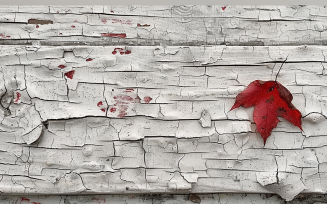 Festive autumn leaves White Rustic Wooden Table 52