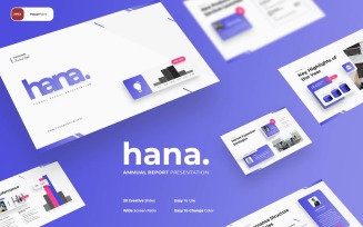 Hana - Annual Report PowerPoint Template