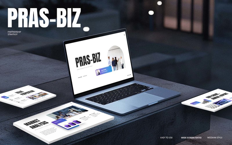 Pras-Biz - Partnership Strategy PowerPoint PowerPoint Template