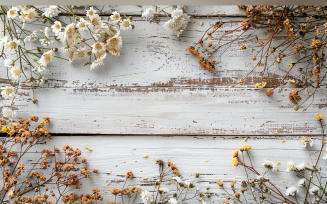 estive autumn White Rustic Wooden Table leaves Branches. 117