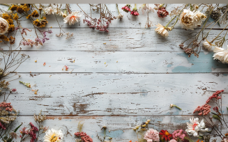 Festive autumn White Rustic Wooden Table Flowers Branches. 121