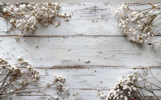 Festive autumn White Rustic Wooden Table Flowers Branches. 129