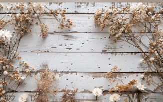 Festive autumn White Rustic Wooden Table Flowers Branches. 130