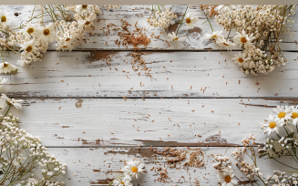 Festive autumn White Rustic Wooden Table Flowers Branches. 136