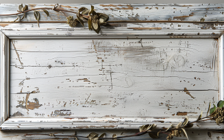 Festive autumn White Rustic Wooden Table leaves 96