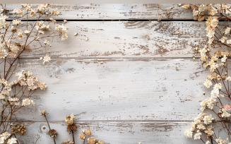 Festive autumn White Rustic Wooden Table leaves Branches. 120