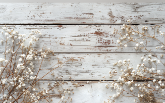 Festive autumn Cup of Coffee on White Rustic Wooden Table on 157