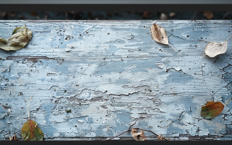 Festive autumn leaves White Rustic Wooden Table 183