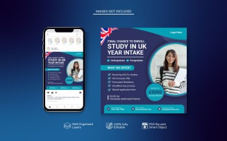 Modern Study Abroad Education PSD Template