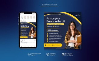 Professional Template for Study Abroad Campaigns PSD