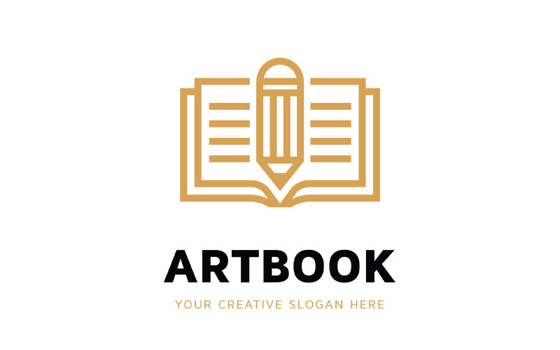 Art Book Logo Design Template Logo Template