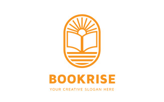 Book Light Education Logo Template