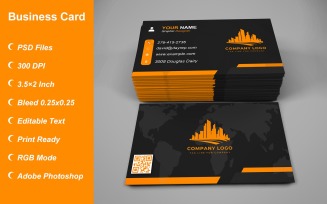 Business Card Template - E-card Template with Customizable Designs - 463