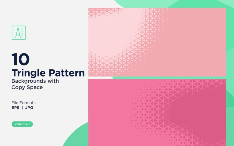 Dynamic Triangles Pattern Background for Creative Projects 01