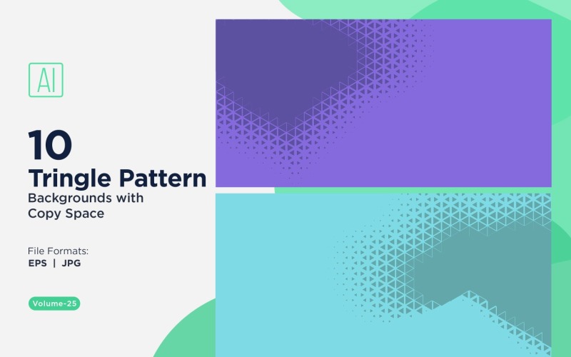 Dynamic Triangles Pattern Background for Creative Projects 25