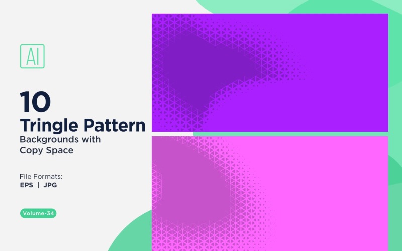 Dynamic Triangles Pattern Background for Creative Projects 34